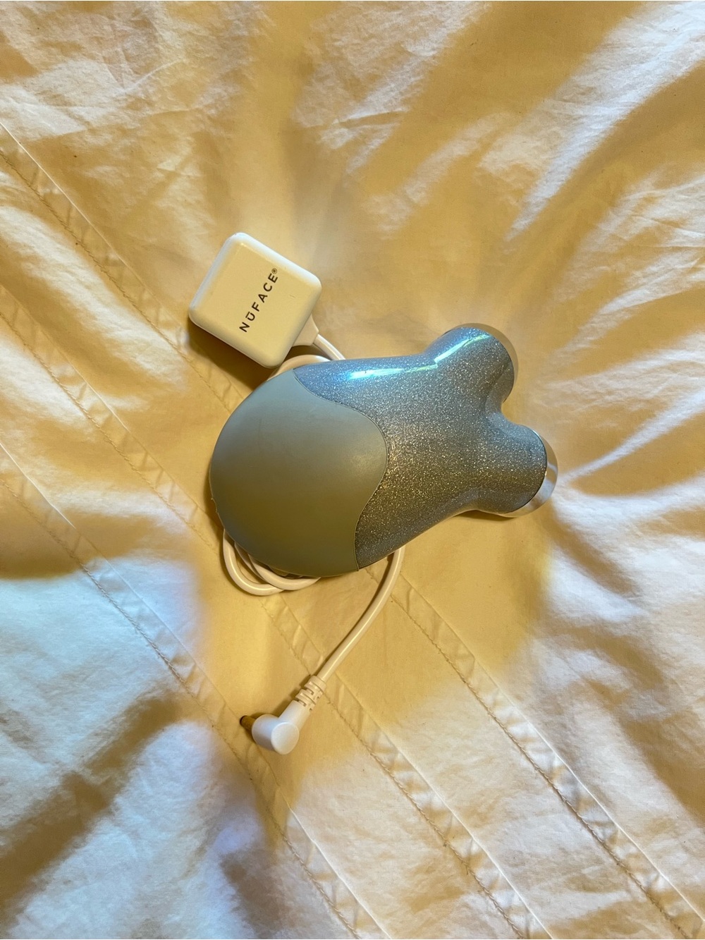NuFace Mini Facial Toning Device in Glitter Gray